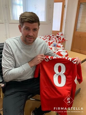 £229.99 • Buy Steven Gerrard Signed Shirt - Champions League Winner 2005 Jersey +COA