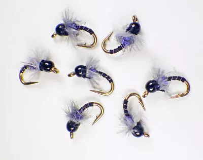 Blindside Midge Emerger UV Black Fly Fishing Flies Trout Flies Tailwater Flies • $12.95