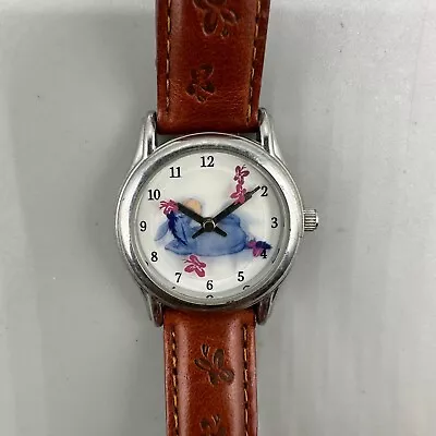 Disney Eeyore Watch Women Silver Tone Rotating Second Hand New Battery 8  • $16.99