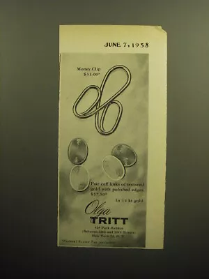 1958 Olga Tritt Jewelry Ad - Money Clip $31.00 • $19.99