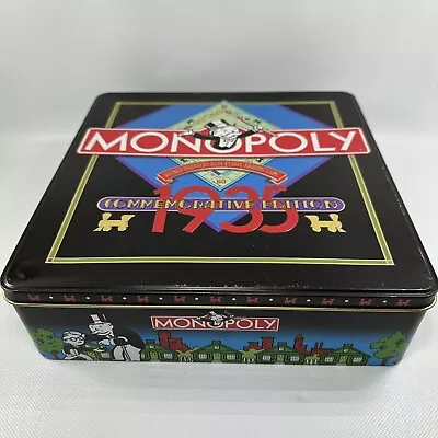 Monopoly Parker Brothers 1935 Commemorative Edition Board Game W Tin Box Read • $29.99