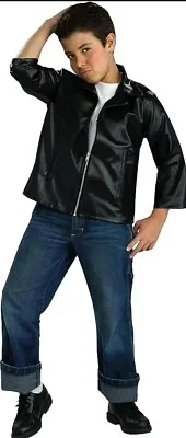 Greaser T-Birds Jacket Halloween Costume Zip ( Fits Up To A Kid's Size 10) Med • $29.99