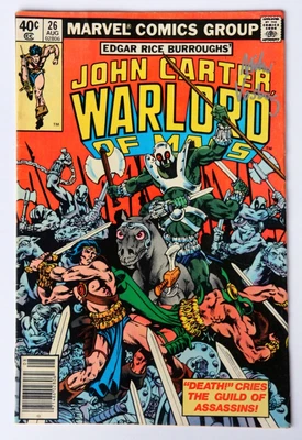 $9.50 • Buy John Carter Warlord Of Mars #26 1979 VF- Signed Mike Vosburg Bronze Age Comic