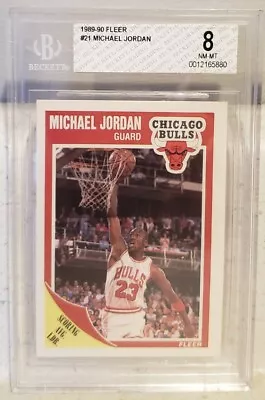 1989-90 Fleer #21 Michael Jordan Bgs Grade (8) Nm/mint Invest In The Goat📈📈🔥 • $24.95