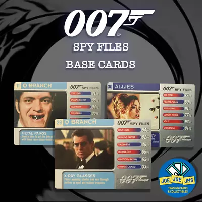 2002 James Bond 007 Spy Files - Pick Cards - Allies Locations Villains Q Branch  • £0.99