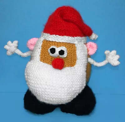 KNITTING PATTERN - Father Christmas Santa Potato Head Inspired Toy 32 Cms Doll • £3.25