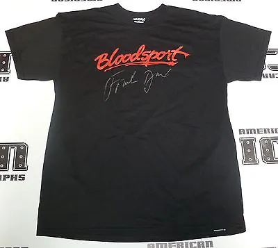 Frank Dux Signed Bloodsport Black T-Shirt PSA/DNA COA Large Kumite Champion Auto • £125.34