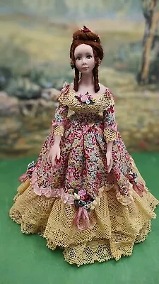 Artisan Porcelain Miniature Dollhouse Victorian Lady Doll • $299