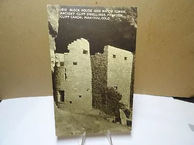 Block House & Watch Tower Phantom Cliff Canyon Manitou CO Postcard • $12