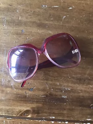 VINTAGE FRANCE FRENCH SUNGLASSES GLASS ACETATE OVERSIZE Oval Pink See Desc • $60