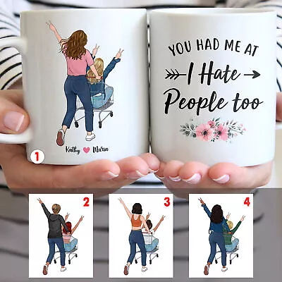 Bestie You Had Me At I Hate People Too Mug Adult Humor Mug Personalized Best • $26.99