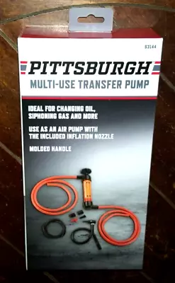 Pittsburgh Multi-Use Transfer Pump -Great For Oil Change Siphoning Gas 63144 • $17.25