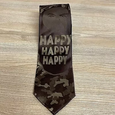 A&E Duck Dynasty Men's Brown Camo Tie Phil Robertson Happy Happy Happy • $4.92
