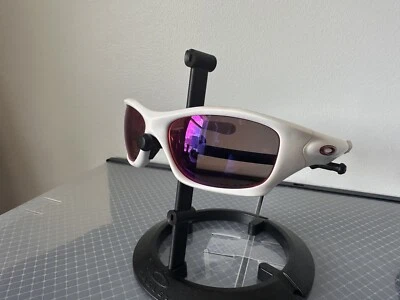 $100 • Buy Oakley Pit Bull OO9127-07 Matte White W/ OO Red Iridium Polarized Lens RARE