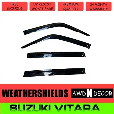 $53.99 • Buy Weathershields, Weather Shields For Suzuki Grand Vitara 06-18 Window Sun Visors 