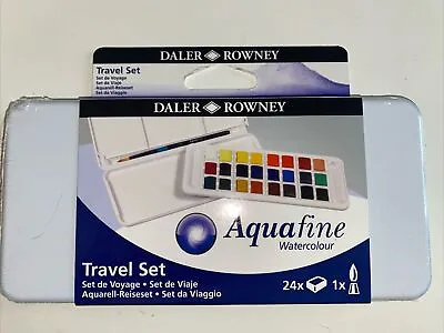 Daler-Rowney Aquafine Watercolour Travel Half Pan Paint Set New £11 • £11