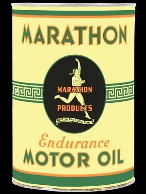 Marathon Endurance Motor Oil Findlay OhiO NEW METAL SIGN: 9 X 12  - Free Ship. • $19.88