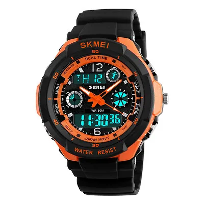 SKMEI Military Watch Digital G Dual Time 50m Waterproof Unisex Sport Wristwatch  • $21.99