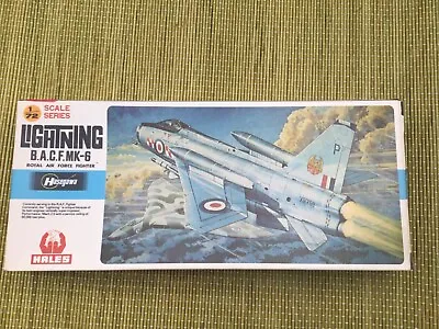 Hasegawa Lightning B.A.C.F MK-6 Royal Air Force  Fighter Model Kit Vintage • £25