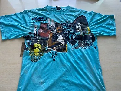 Vintage 2Pac Tupac Shakur Makaveli Branded SHIRT TOUR Concert Rap Tee Hip Hop • $9.99