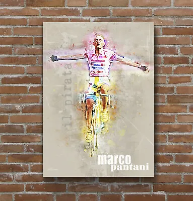 Marco Pantani Cycling Art Print Poster  • £24.99