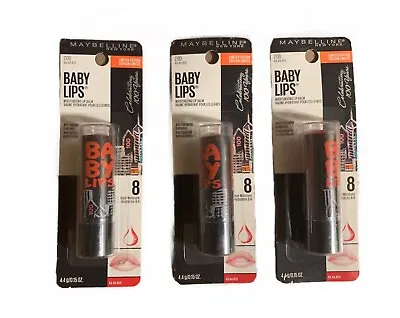 (Lot Of 3) Maybelline New York Baby Lips Lip Balm Shea Butter & Vitamin E • $12.99