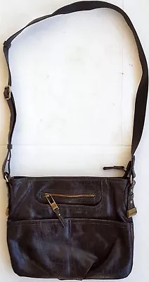 TYLER RODAN Brown Croc Embossed VASSAR II Mid CROSSBODY Shoulder BAG  • $20