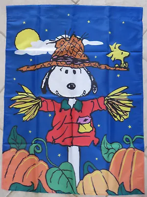 Snoopy Peanuts Fall Halloween Thanksgiving Garden Yard Flag Large  • $19.99