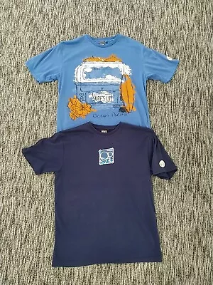 Men’s Ocean Pacific T Shirt Bundle Blue X 2 Size Medium Surfing Beach OP Ocean • £19.99