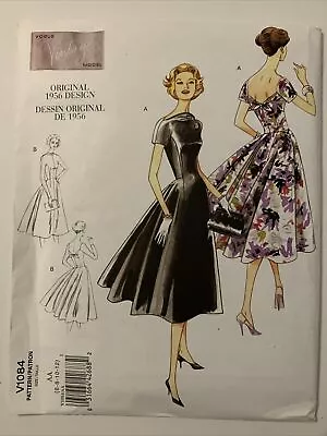 Vogue Pattern V1084 Vintage Original 1956 Design Dress Size AA (6 - 12)  • $15