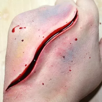 Slit Cut Slash Stab Wound! #5 Deep Detailed Latex Fake Scar UK Costume Halloween • £5.50