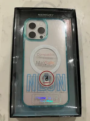 Merkury Innovations Neon Blue Phone Case For IPhone 12 & 13 Pro Max • $8.99
