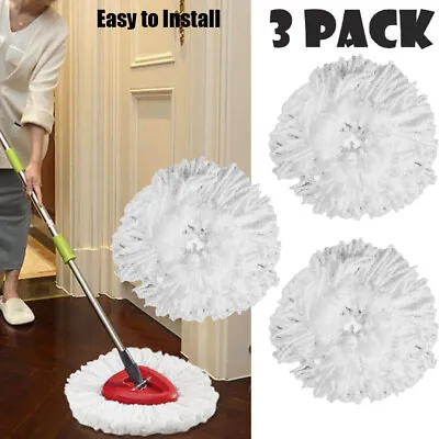 3x Replacement Microfiber Mop Head Easy Clean Wring Refill For O-Cedar Spin Mop • $8.95