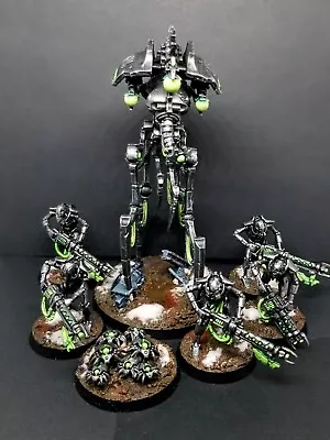 Warhammer 40k 1x Canoptek Reanimator 5x Necron Warriors 1x Scarabs Painted  • $85