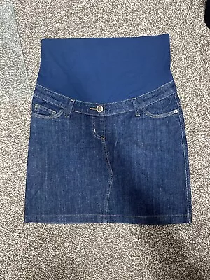 Bosen Mini Denim Maternity Skirt Size 10 R • £10