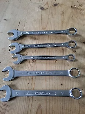 FACOM TOOLS  5 Combination AF Imperial Spanners • £25