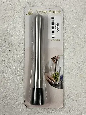 Cocktail Muddler Stainless Steel Mojito Bar Tool Drink Ice Crushing Silver • $8.99