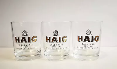 £30 • Buy Set Of 3 VINTAGE Haig Gold Label France 57 Whisky Tumblers Unused New
