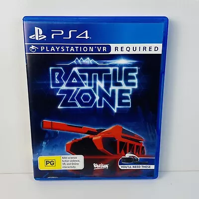 Battle Zone - PlayStation 4 PS4 VR Game - Fast Free Post - LIKE NEW • $19.50