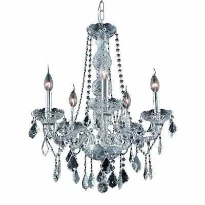 Elegant Lighting Verona 21  5 Light Royal Crystal Chandelier • $356