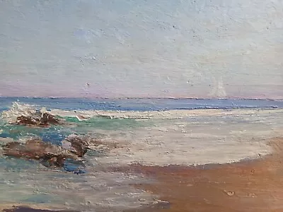 Vernon Morse California MI  Pasado Manana Beach  Sailboat Seascape Oil Painting • $1250