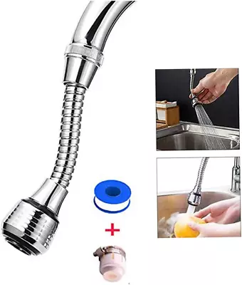 Leikedun Kitchen Tap Spray Head Universal Tap Extension 360° Rotatable Aerator  • £8.20