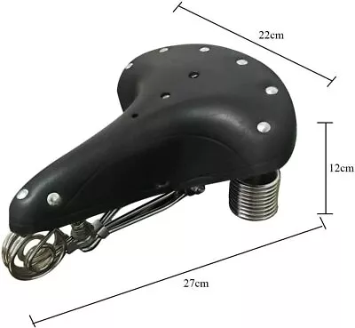 Vintage Bicycle Saddle Touring City Genuine Saddle Comfortable Comfort Leather • $49.99