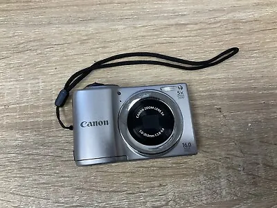 Canon PowerShot A810 HD Digital Camera 16.0 MP Silver • $79.99