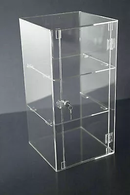 Display Cabinet With Lock 2 Keys & Removable Shelves Clear Acrylic 5mm Acrylic • £180