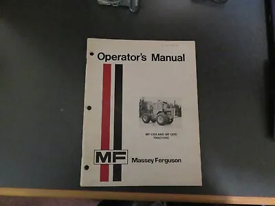 Massey Ferguson 1500 And 1800 Tractor Operator's Manual Original • $9.49