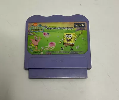 $6 • Buy VTech V.Smile SpongeBob SquarePants A Day In The Life Game Cartridge-Educational