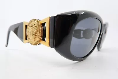 Vintage Gianni Versace Sunglasses Mod. 424 Col 852 BK Men's M Deadly Deluxe • $67.14