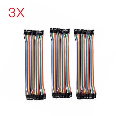 10cm Breadboard Jumper Wires Male To Female Ribbon Cables Lead Kit For Arduino B • $5.99