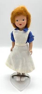 Vintage 1950’s “Miss Curity” Nurse Small Doll W/ Blinking Eyes & Stand • $37.99